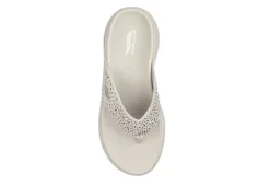 Skechers Womens Dazzle- Arch Fit Flip Flop Sandal - Natural -Deals Viva Stride Store US 01 203277 03