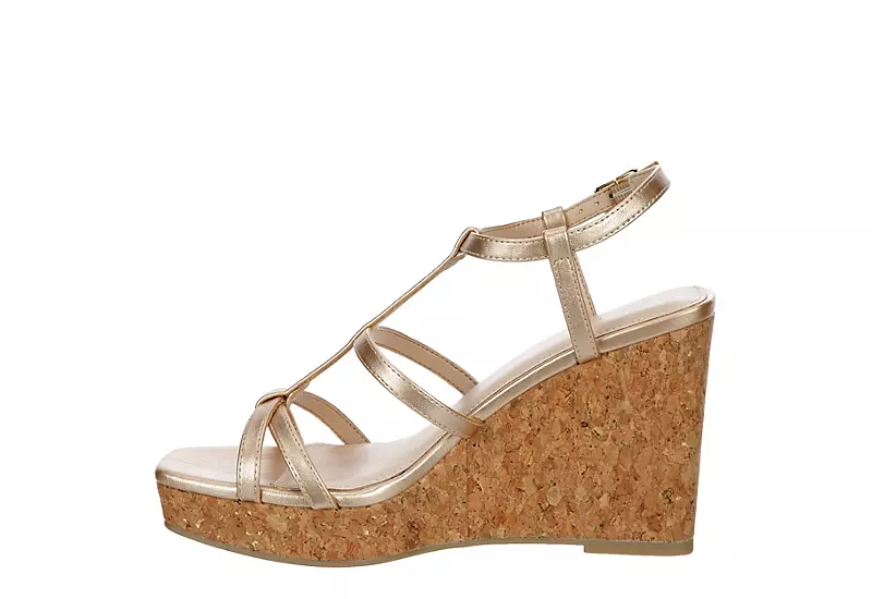 Michael By Michael Shannon Womens Natalia Wedge Sandal - Gold 4 Michael By Michael Shannon Womens Natalia Wedge Sandal - Gold - Image 4