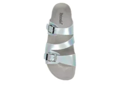 Bjorndal Womens Delaney Footbed Sandal - Silver -Deals Viva Stride Store US 01 203311 05