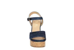 Michael By Michael Shannon Womens Maria Wedge Sandal - Denim -Deals Viva Stride Store US 01 203328 02