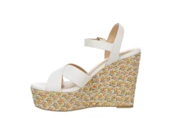 Michael By Michael Shannon Womens Luna Wedge Sandal - White -Deals Viva Stride Store US 01 203329 03