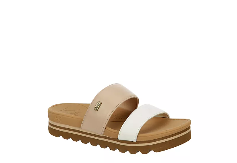 Reef Womens Banded Horizon Hi Slide Sandal - Sand 1 Reef Womens Banded Horizon Hi Slide Sandal - Sand