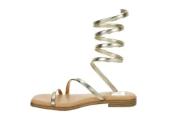 Dv By Dolce Vita Womens Maralin Flat Sandal - Gold -Deals Viva Stride Store US 01 203350 03