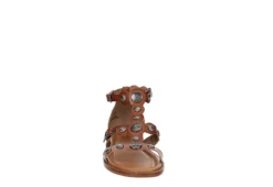 Michael By Michael Shannon Womens Kelsey Gladiator Sandal - Cognac -Deals Viva Stride Store US 01 203359 02