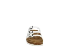 Birkenstock Womens Florida Soft Footbed Sandal - White -Deals Viva Stride Store US 01 203373 02