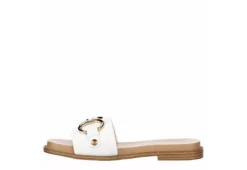 Michael By Michael Shannon Womens Jade Slide Sandal - White -Deals Viva Stride Store US 01 203385 03