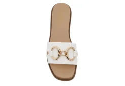 Michael By Michael Shannon Womens Jade Slide Sandal - White -Deals Viva Stride Store US 01 203385 05