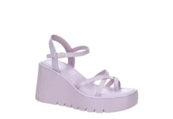 Madden Girl Womens Vaultt Wedge Sandal - Purple