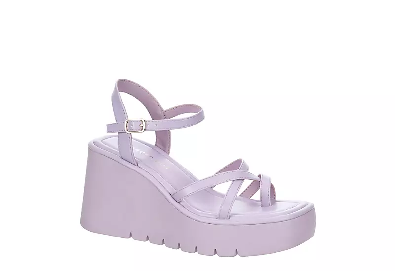 Madden Girl Womens Vaultt Wedge Sandal - Purple 1 Madden Girl Womens Vaultt Wedge Sandal - Purple