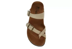 White Mountain Womens Gracie Footbed Sandal - Tan -Deals Viva Stride Store US 01 203417 05