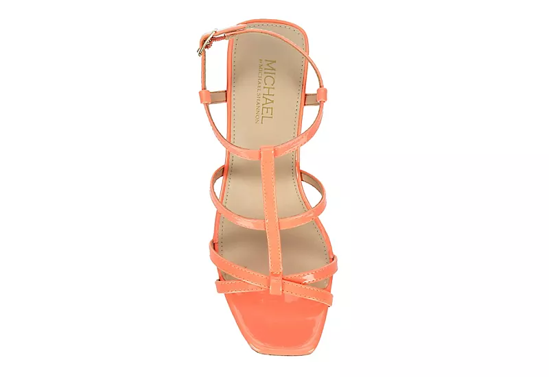 Michael By Michael Shannon Womens Natalia Wedge Sandal - Coral 6 Michael By Michael Shannon Womens Natalia Wedge Sandal - Coral - Image 6