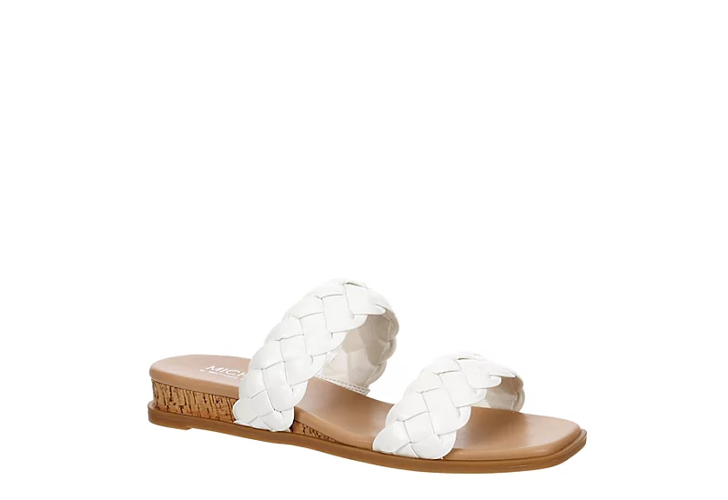 Michael By Michael Shannon Womens Patrice Wedge Sandal - White 1 Michael By Michael Shannon Womens Patrice Wedge Sandal - White