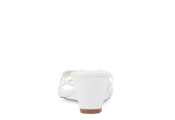 Journee Collection Womens Blayke Wedge Slip On Sandal - White -Deals Viva Stride Store US 01 203653 04