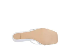 Journee Collection Womens Blayke Wedge Slip On Sandal - White -Deals Viva Stride Store US 01 203653 06