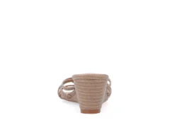 Journee Collection Womens Blayke Wedge Slip On Sandal - Taupe -Deals Viva Stride Store US 01 203694 04