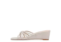 Journee Collection Womens Blayke Wedge Slip On Sandal - Beige -Deals Viva Stride Store US 01 203696 03