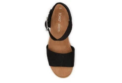 Toms Womens Diana Wedge Sandal - Black 10 Toms Womens Diana Wedge Sandal - Black -Deals Viva Stride Store US 01 203716 03