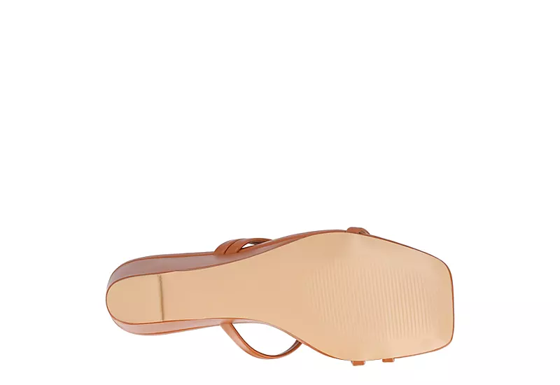 Journee Collection Womens Takarah Low Wedge Sandal - Brown 7 Journee Collection Womens Takarah Low Wedge Sandal - Brown - Image 7