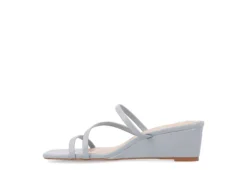 Journee Collection Womens Takarah Wedge Slip On Sandal - Blue -Deals Viva Stride Store US 01 203886 03