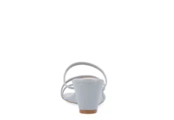 Journee Collection Womens Takarah Wedge Slip On Sandal - Blue -Deals Viva Stride Store US 01 203886 04