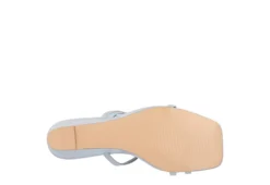 Journee Collection Womens Takarah Wedge Slip On Sandal - Blue -Deals Viva Stride Store US 01 203886 06