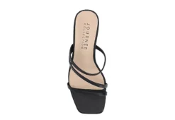 Journee Collection Womens Takarah Wedge Slip On Sandal - Black -Deals Viva Stride Store US 01 203888 05