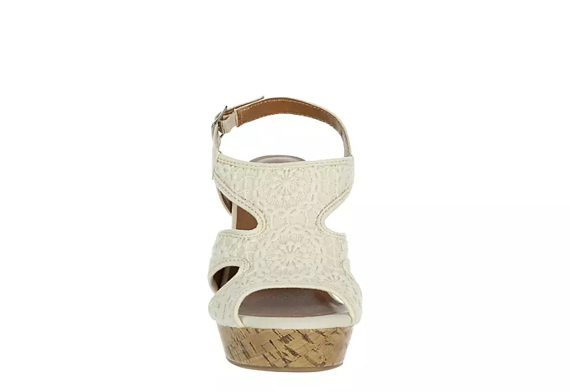 Jellypop Womens Lisbon Wedge Sandal - Natural 3 Jellypop Womens Lisbon Wedge Sandal - Natural - Image 3