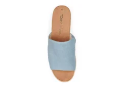 Toms Womens Diana Mule Sandal - Denim -Deals Viva Stride Store US 01 204096 03