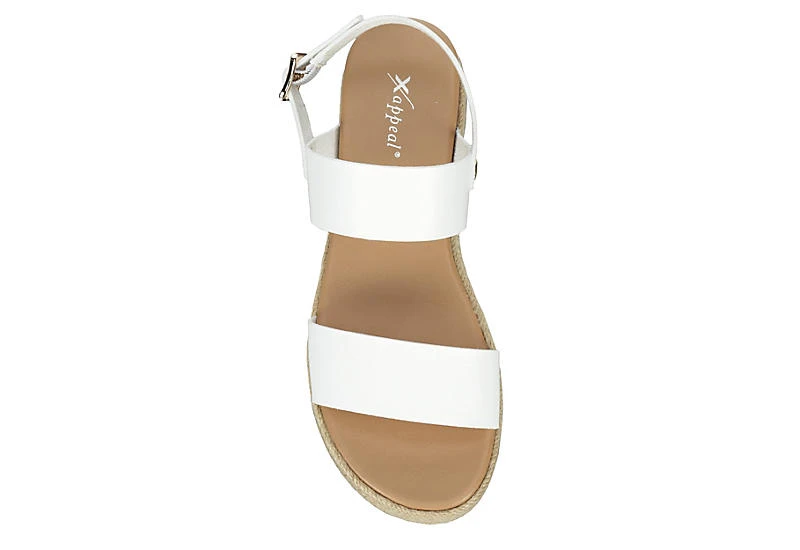 Xappeal Womens Amelia Wedge Sandal - White 6 Xappeal Womens Amelia Wedge Sandal - White - Image 6