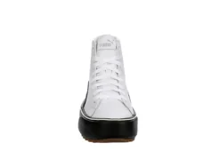 Puma Womens Kaia High Top Platform Sneaker - White 9 Puma Womens Kaia High Top Platform Sneaker - White -Deals Viva Stride Store US 01 400673 02
