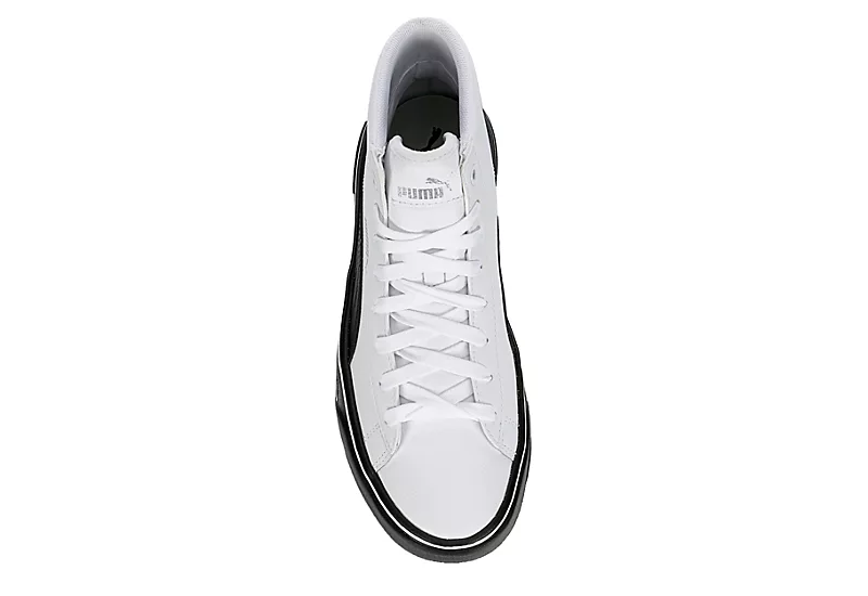 Puma Womens Kaia High Top Platform Sneaker - White 6 Puma Womens Kaia High Top Platform Sneaker - White - Image 6