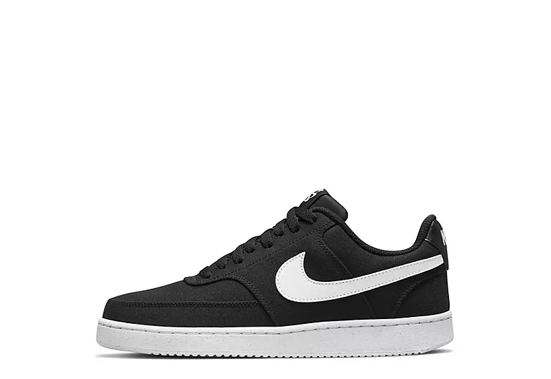 Nike Womens Court Vision Low Next Nature Sneaker - Black 3 Nike Womens Court Vision Low Next Nature Sneaker - Black - Image 3