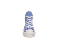 Converse Womens Chuck Taylor All Star High Top Platform Sneaker - Light Blue -Deals Viva Stride Store US 01 401339 02