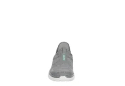 Skechers Womens Go Walk 6 Quick Fit Slip-ins Walking Shoe - Grey -Deals Viva Stride Store US 01 401390 02