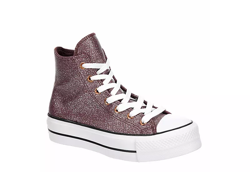 Converse Womens Chuck Taylor All Star High Top Platform Sneaker - Burgundy 1 Converse Womens Chuck Taylor All Star High Top Platform Sneaker - Burgundy
