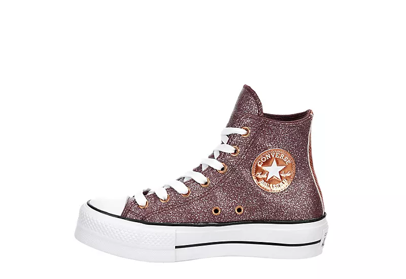 Converse Womens Chuck Taylor All Star High Top Platform Sneaker - Burgundy 4 Converse Womens Chuck Taylor All Star High Top Platform Sneaker - Burgundy - Image 4