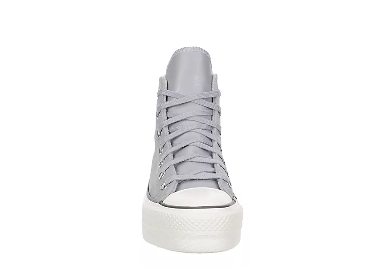 Converse Womens Chuck Taylor All Star High Top Platform Sneaker - Pale Grey 3 Converse Womens Chuck Taylor All Star High Top Platform Sneaker - Pale Grey - Image 3