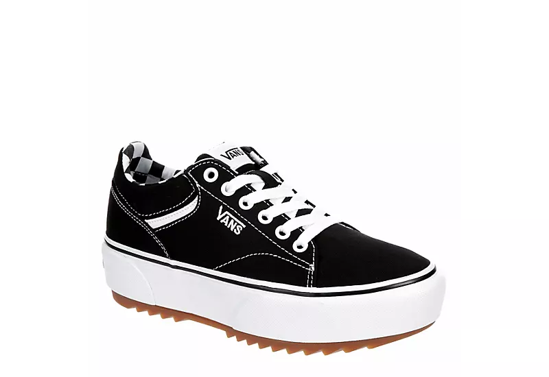Vans Womens Seldan Platform Sneaker - Black 1 Vans Womens Seldan Platform Sneaker - Black