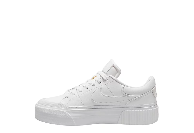 Nike Womens Court Legacy Lift Sneaker - White 3 Nike Womens Court Legacy Lift Sneaker - White - Image 3