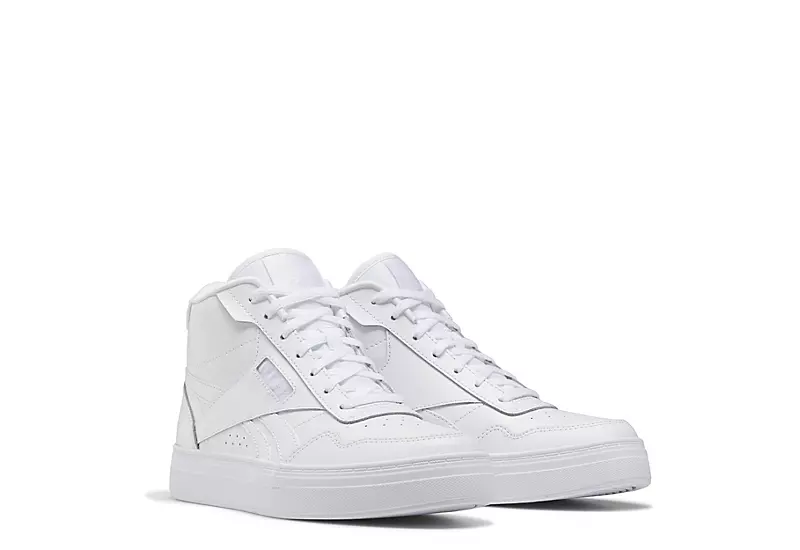 Reebok Womens Court Advance Bold Hi Sneaker - White 1 Reebok Womens Court Advance Bold Hi Sneaker - White