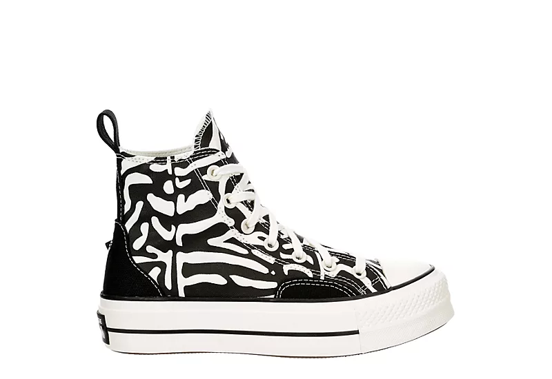 Converse Womens Chuck Taylor All Star High Top Platform Sneaker - Off White 2 Converse Womens Chuck Taylor All Star High Top Platform Sneaker - Off White - Image 2