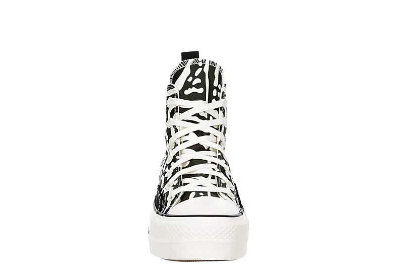 Converse Womens Chuck Taylor All Star High Top Platform Sneaker - Off White 3 Converse Womens Chuck Taylor All Star High Top Platform Sneaker - Off White - Image 3