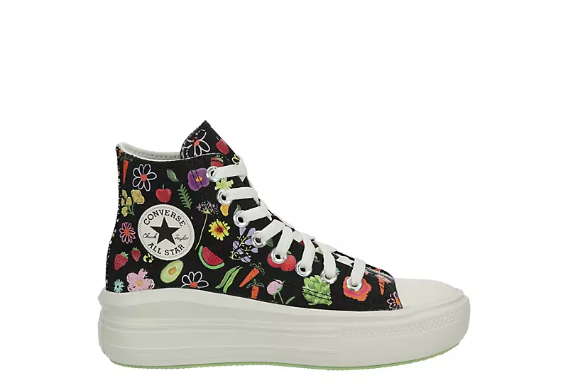 Converse Womens Chuck Taylor All Star Move High Top Sneaker - Multicolor 2 Converse Womens Chuck Taylor All Star Move High Top Sneaker - Multicolor - Image 2