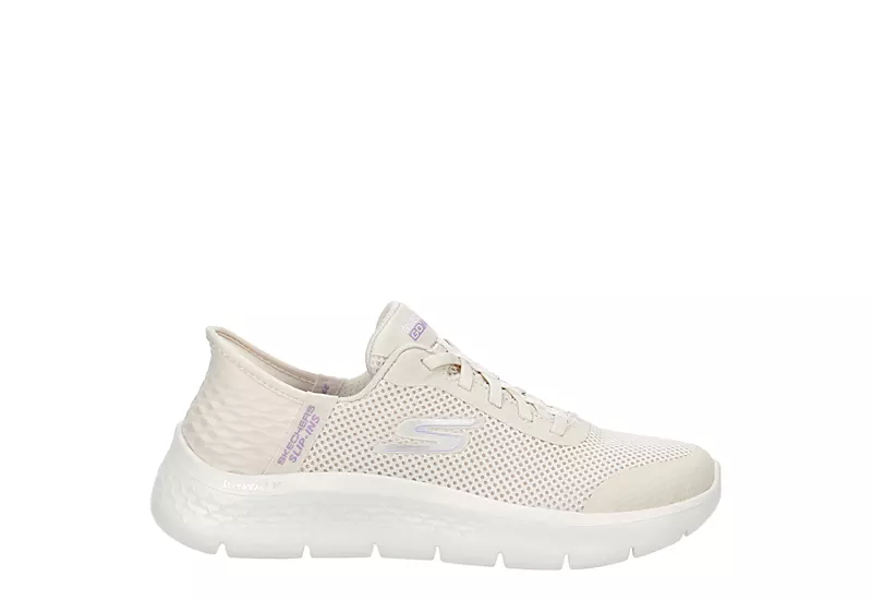 Skechers Womens Go Walk Flex Bungee Slip-ins Running Shoe - Off White 2 Skechers Womens Go Walk Flex Bungee Slip-ins Running Shoe - Off White - Image 2