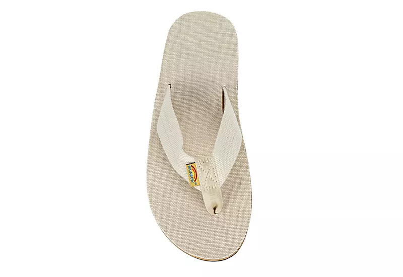 Rainbow Sandals Womens Single Layer Hemp Flip Flop Sandal - Natural 6 Rainbow Sandals Womens Single Layer Hemp Flip Flop Sandal - Natural - Image 6